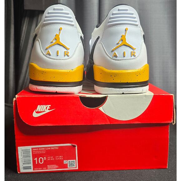 Nike Air Jordan Legacy 312 Low White Black Tour Yellow Mens sz 11 - Picture 3 of 8